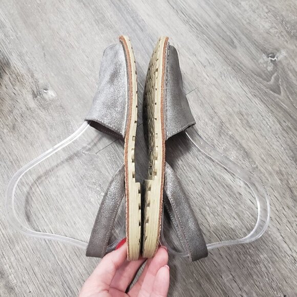 Avarca Menorquina Pons Slip On Sandals 37 Silver - Picture 4 of 8